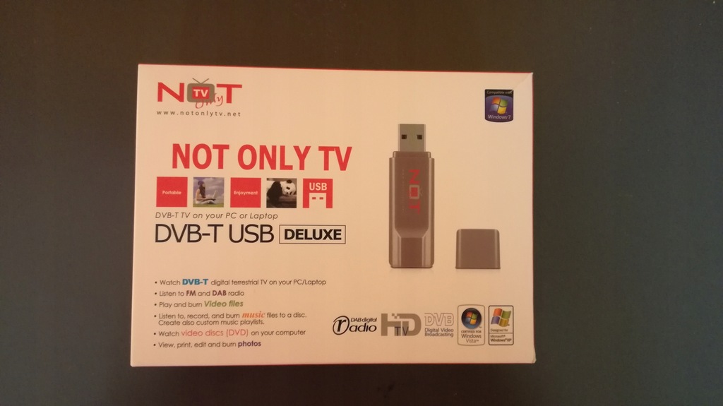 NOT ONLY TV TUNER DVB-T DELUXE JAK NOWY !!