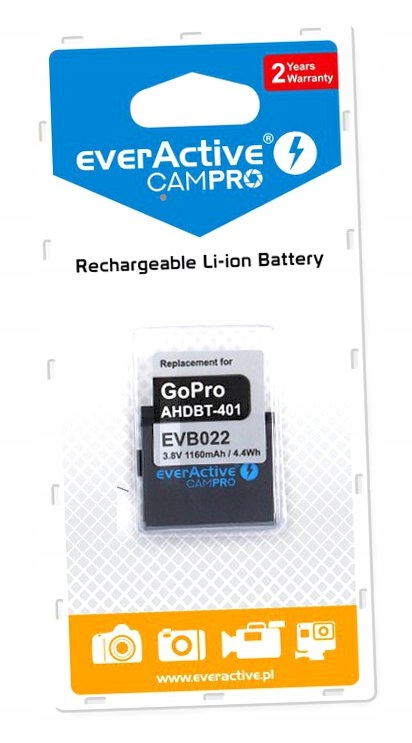 Akumulator CamPro do GoPro HERO 4 1160mAh 3,8V