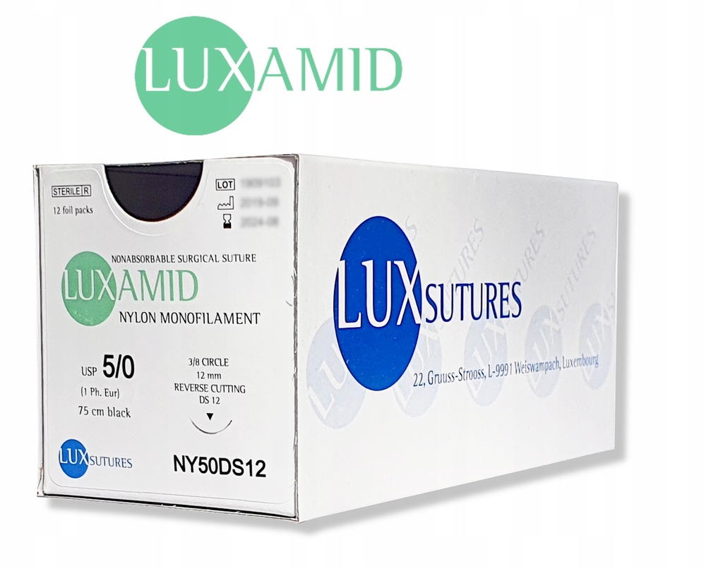 Nici syn. Luxsutures-Luxamid NY50DS12 (12szt)