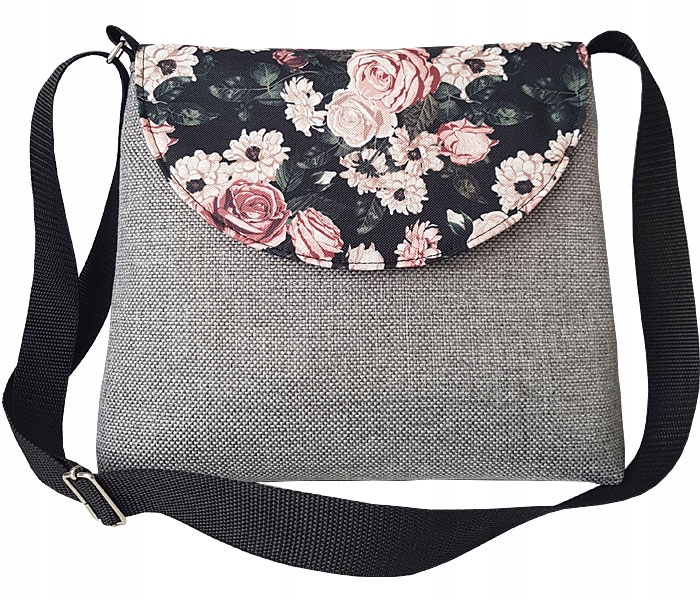 TOREBKA DAMSKA LISTONOSZKA KWIATY