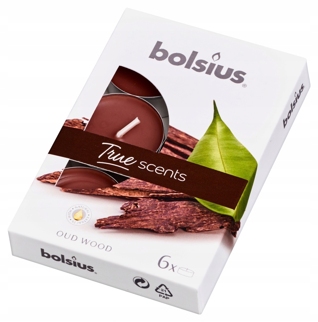 TRUE SCENTS PODGRZEWACZ ZAPACHOWY 4H (6) OUD WOOD