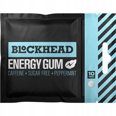 BlockHead guma energetyczna z kofeiną i żeńszeniem - 10 szt.