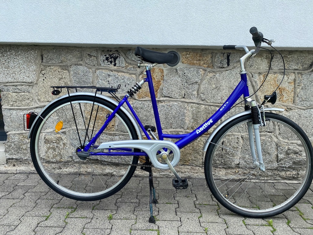 ROWER DAMSKI MIEJSKI NISKA RAMA MĘSKI DAMKA AMORTY 12331423946