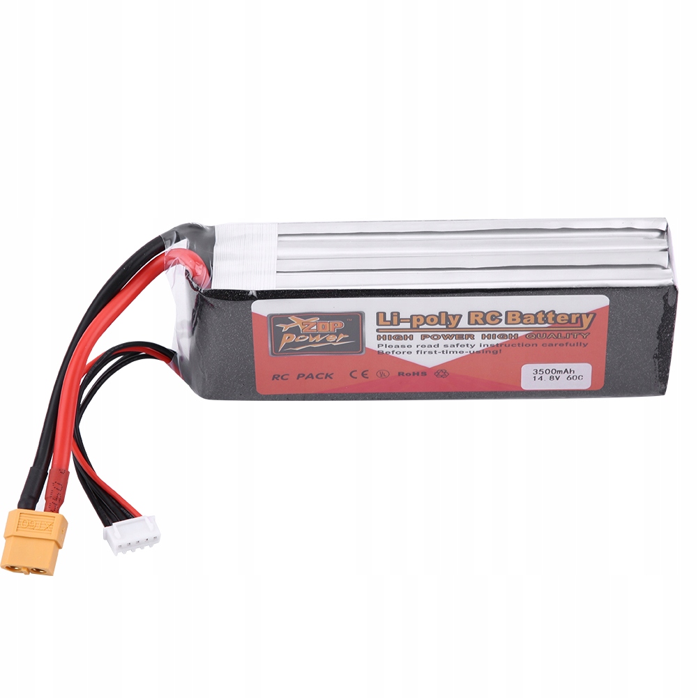 14,8V 3500 mAh 60C Akumulator LiPo z wtyczką XT60