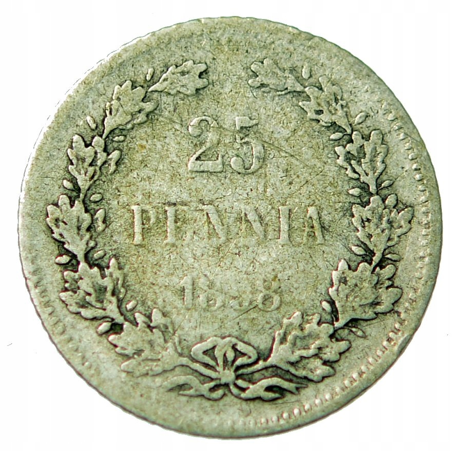 FINLANDIA MIKOŁAJ II 25 PENNIA 1898