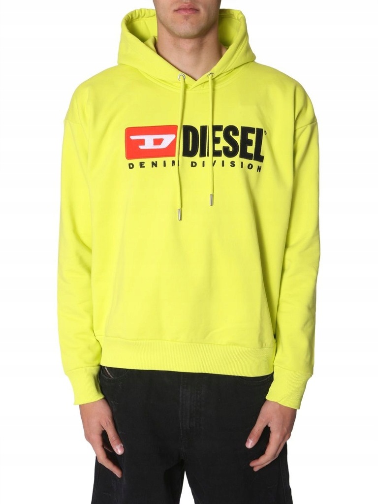 DIESEL MĘŻCZYZN ŻÓŁTY BLUZY XS INT