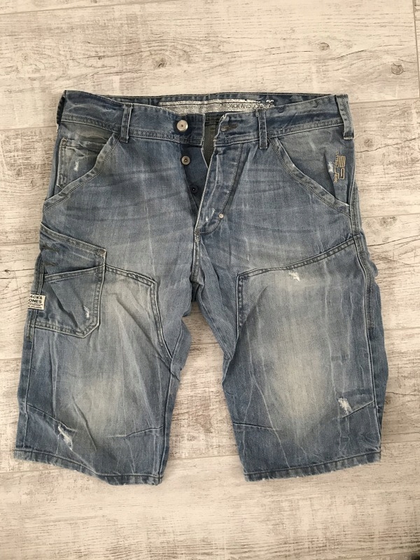 JACK JONES * Spodenki bermudy MĘSKIE jeans 40 L