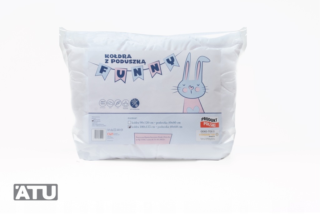 Kołdra z poduszką 90x120 Dla Dziecka Antyalergiczn