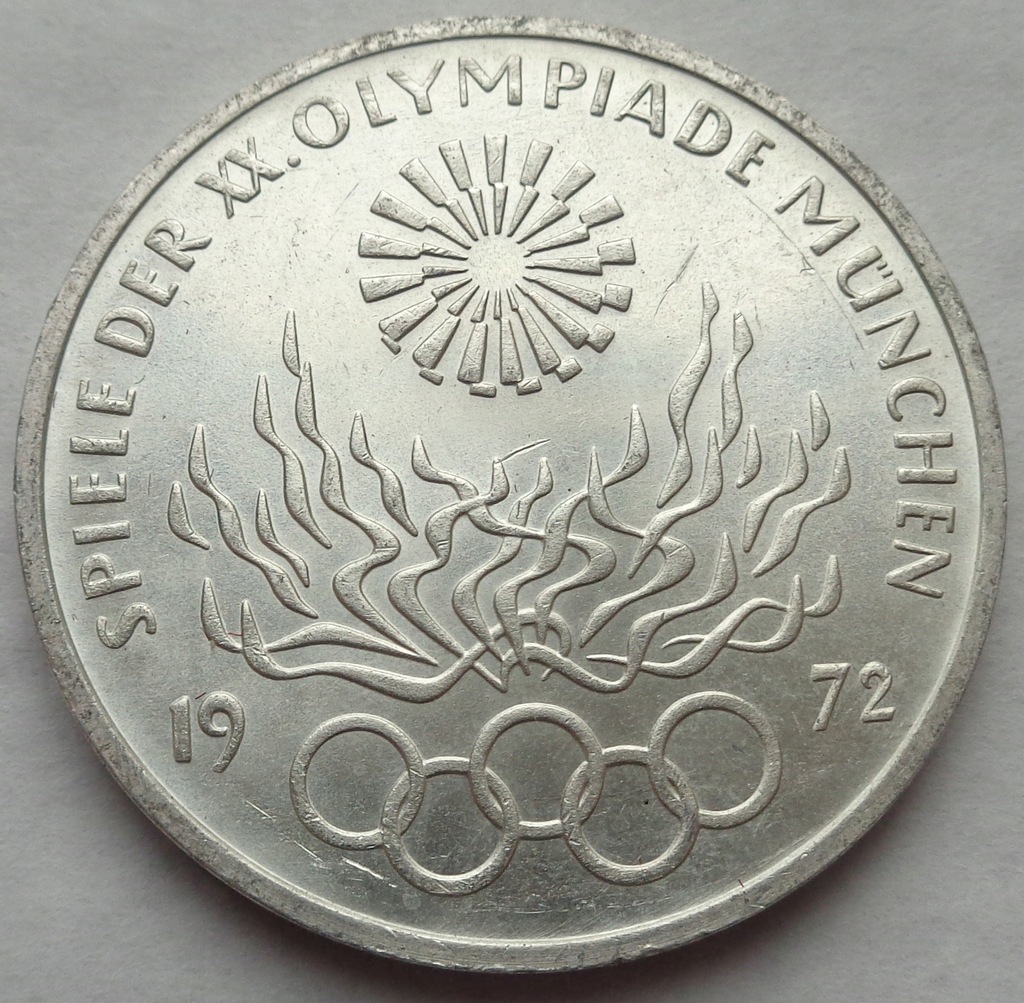 Niemcy - 10 marek - 1972 F - Igrzyska Olimpijskie - srebro