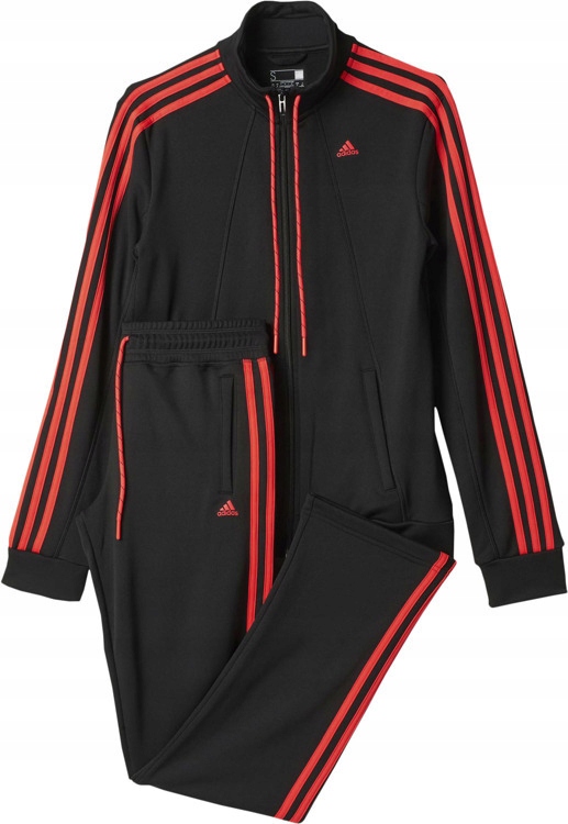 komplet dla DZIECI ADIDAS dres SPORTOWY czarny