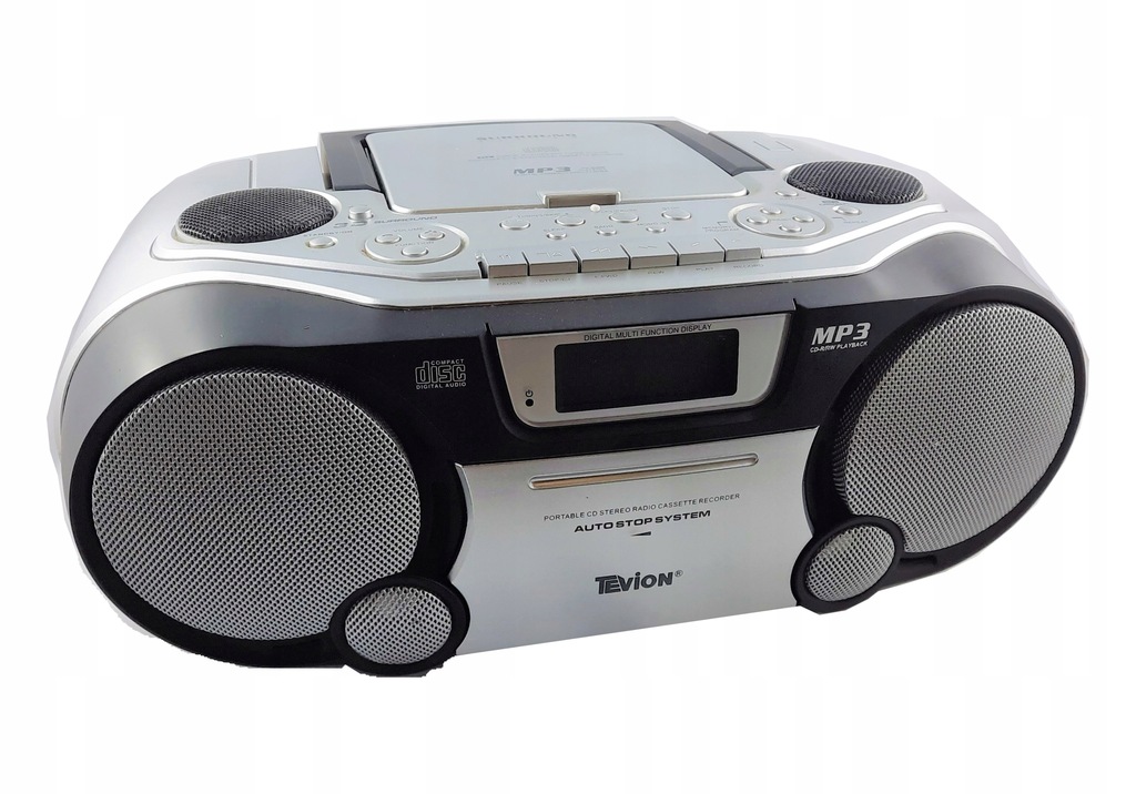 Boombox Odtawrzacz TEVION MD 80473 CD / MAGNETOFON - 11538654011