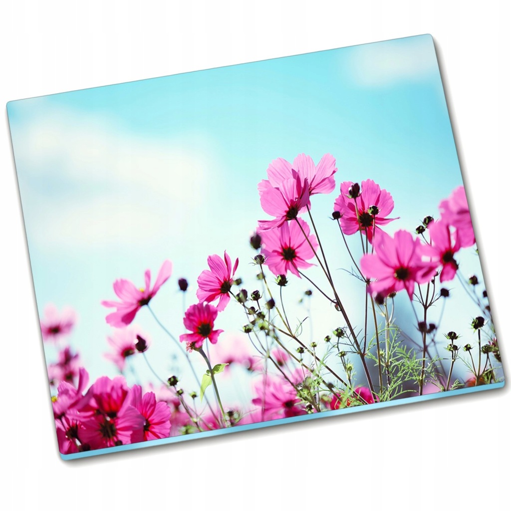 Płyta ochronna na indukcję Kwiat Niebo - 60x52