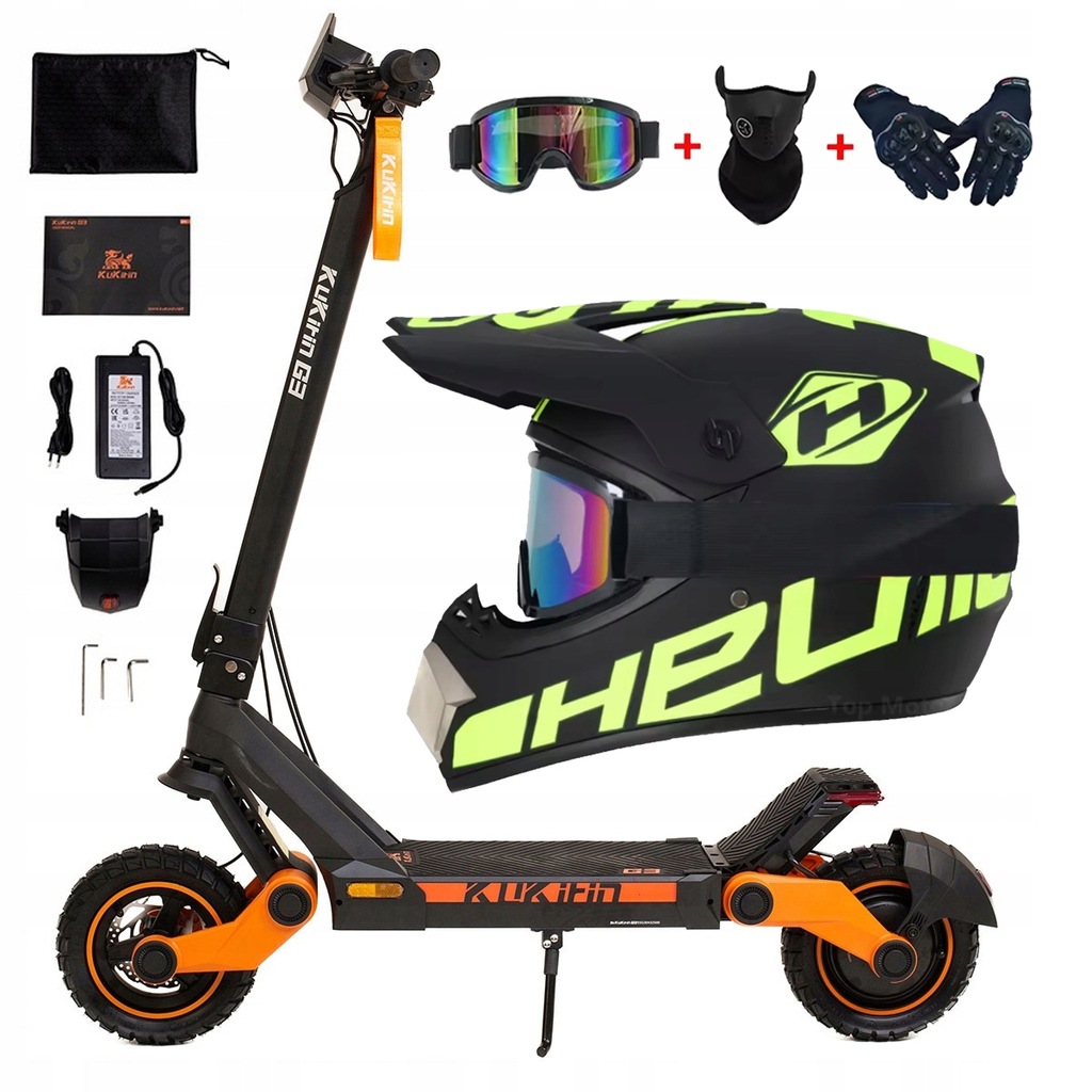 Elektryczny Składana Damski/Męski Kukirin G3 1200W 50KM/H 70KM Prezent