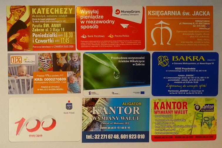 KALENDARZYKI LISTKOWE 2008-2021 - ZESTAW 40 SZTUK