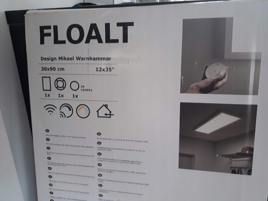 Floalt Dimmable White Spectrum Led Light Panel 30x90 Cm Ikea