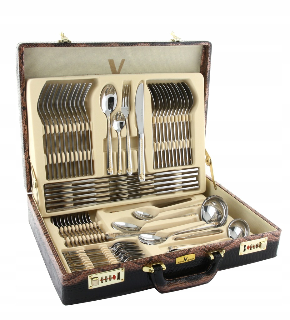 Купить СТОЛОВЫЕ ПРИБОРЫ НА 18 ПЕРСОН, ЗОЛОТО, СТИЛЬ VERSACE, КОРПУС 94 ...