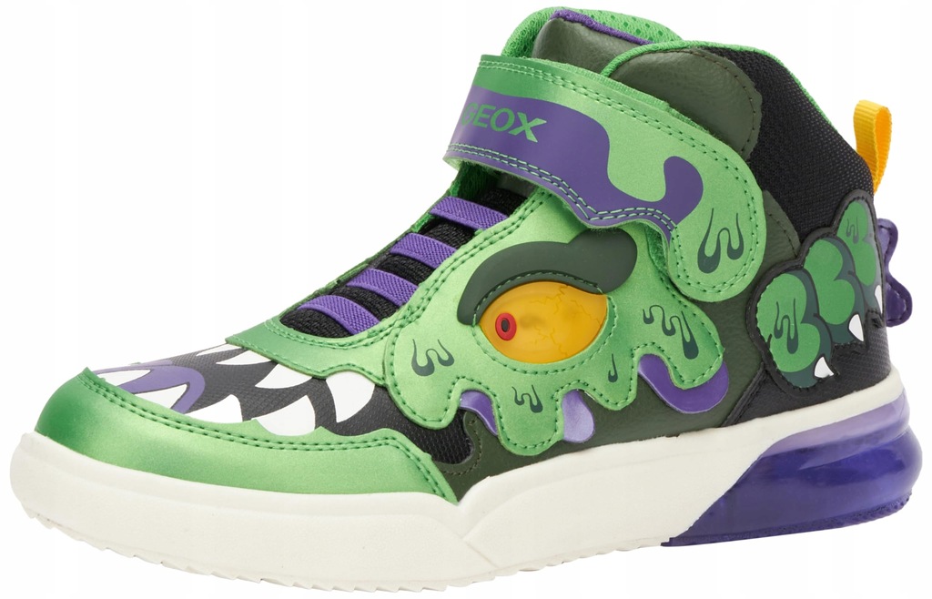 Geox Chłopięce J Grayjay Boy Sneaker, Green