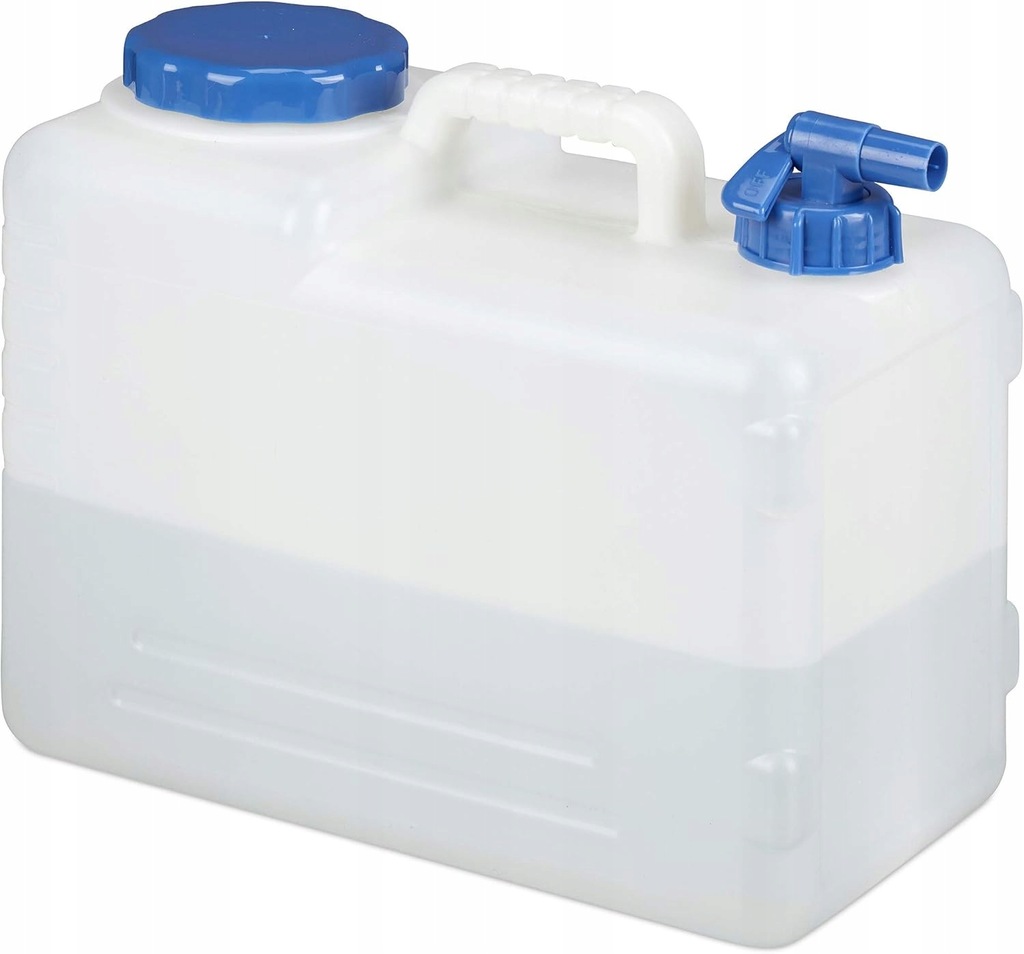 Relaxdays 10026581 Turystyczny Pojemnik Kanister na Wodę Pitną 15 Litrów