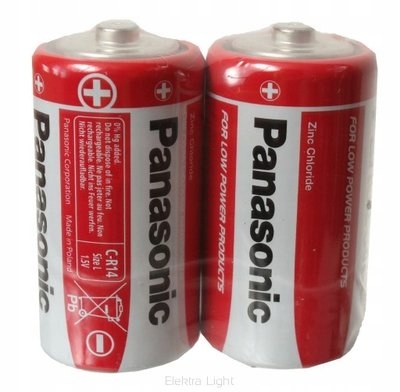 2x R14 C Bateria cynkowo-węglowa Panasonic Basic