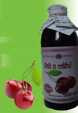 Sok z wiśni - 100 % naturalny, tłoczony - 500 ml