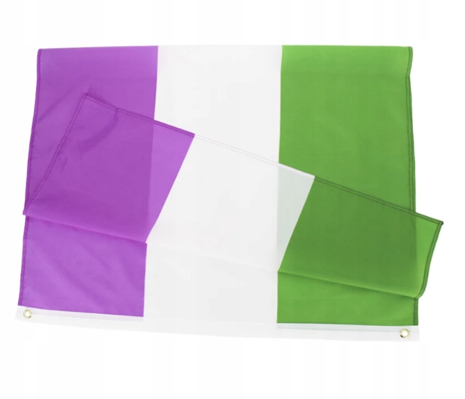 Duża, gendergueer flaga PRIDE LGBT 90x150 cm