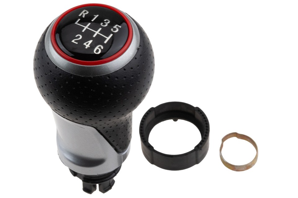 NTY GAŁKA ZMIANY BIEGÓW AUDI Q5 2008-/RED;6 SPEED/