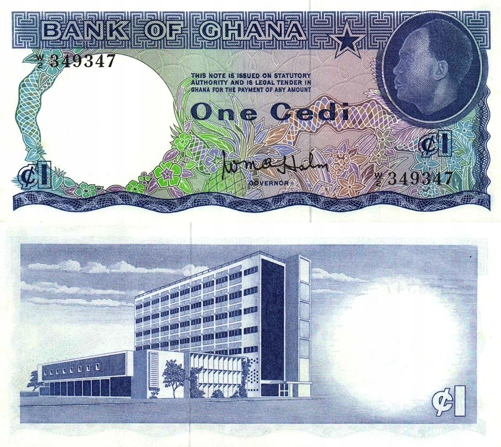 # GHANA - 1 CEDI - 1965 - P-5 - UNC