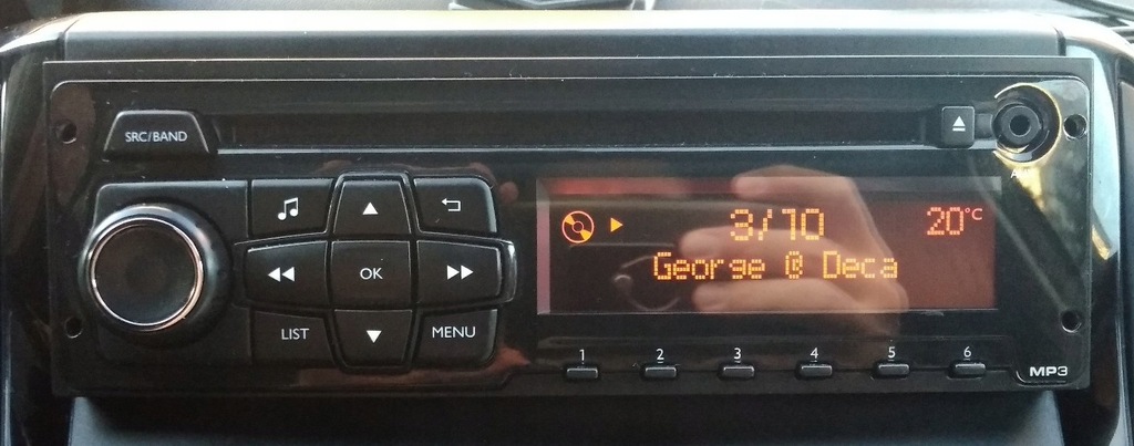 Radio Cd Mp3 Peugeot 208 98049164ZD DEH-M1007ZC02
