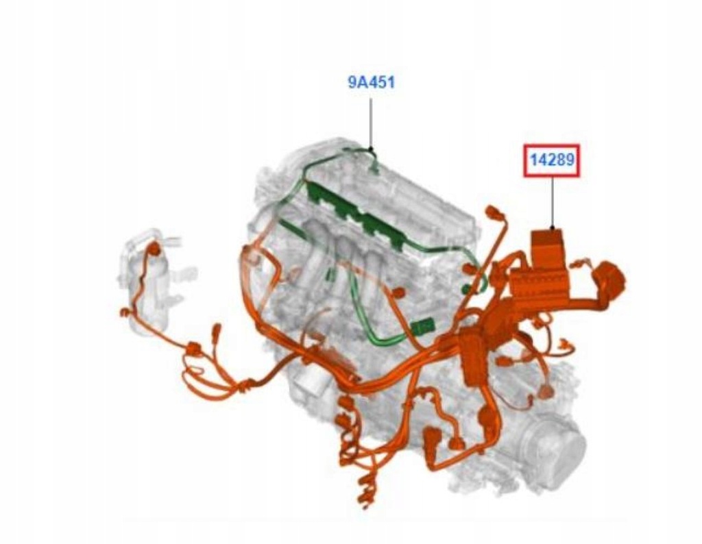 WIĄZKA INSTALACJA SILNIKA FORD FIESTA FUSION