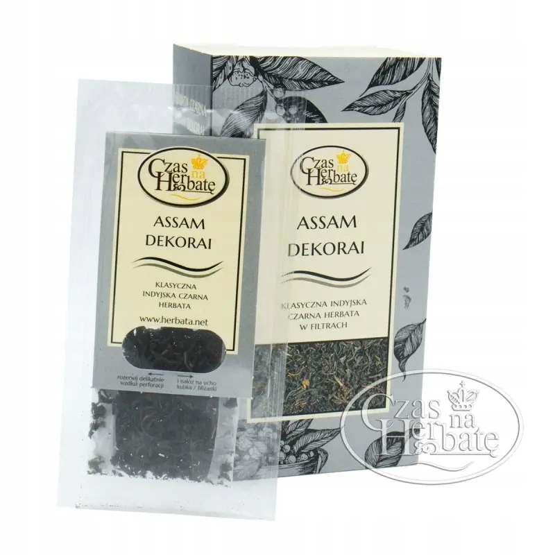Herbata czarna liściasta w filtrach Assam Dekorai