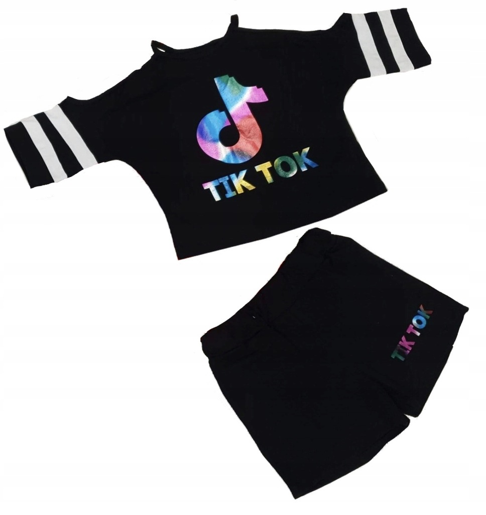 Komplet bluzka krótkie spodenki tik tok 110-116 6