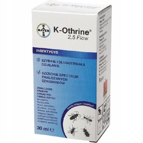 K-OTHRINE 2,5 FLOW 30ml preparat na muchy, pchły, pluskwy, rybiki