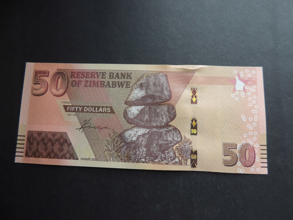 ZIMBABWE 50 DOLLARS 2020