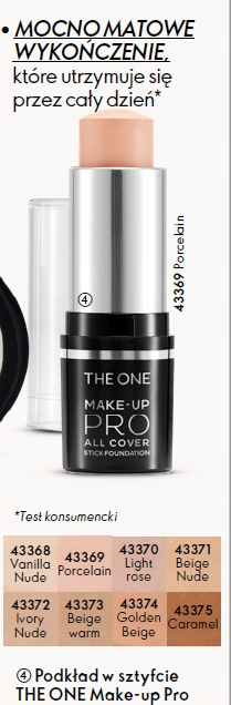 Oriflame Podkład w sztyfcie THE ONE Make-up Pro Al
