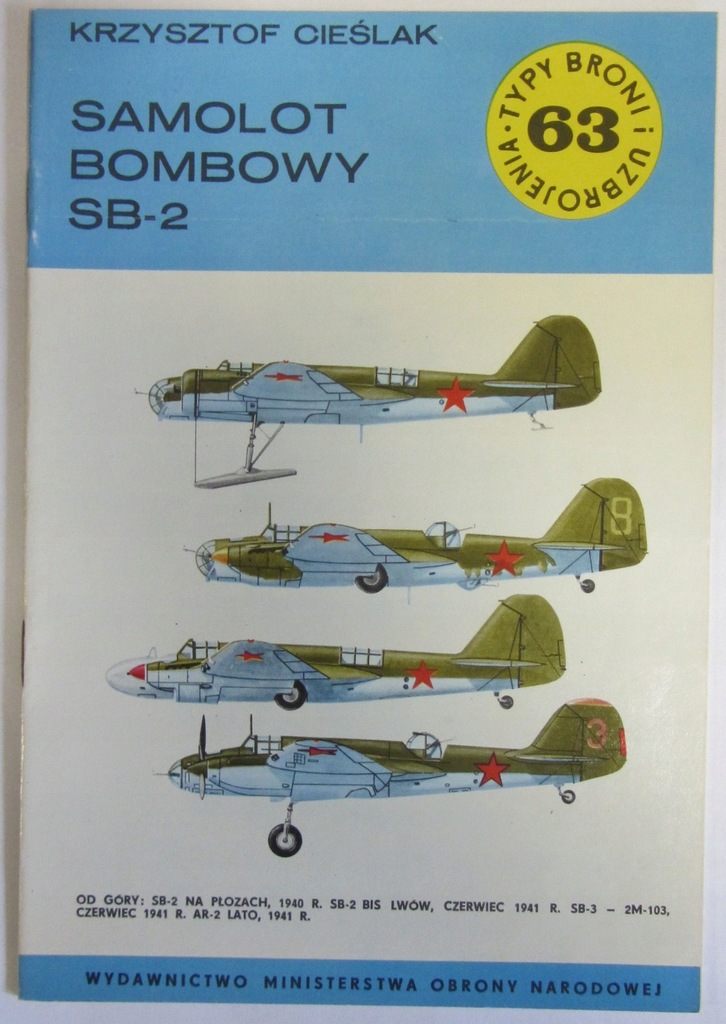 TBiU 63 SAMOLOT BOMBOWY SB-2