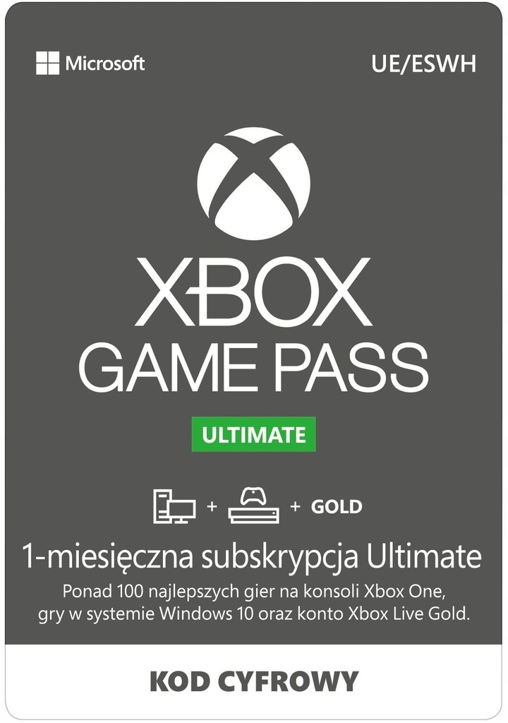 Subskrypcja Xbox Game Pass 1 miesiąc