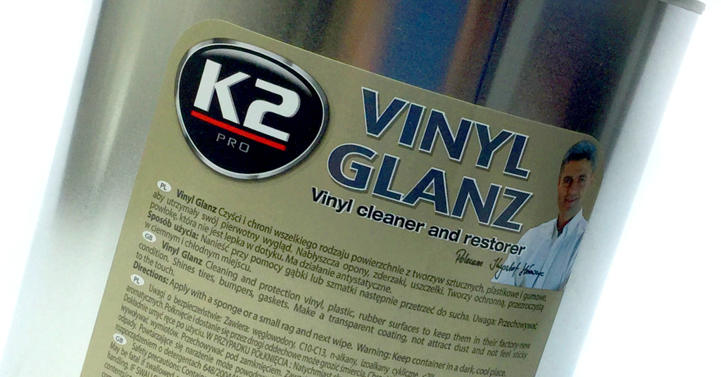 K2 VINYL GLANZ Nabłyczacz do plastiku, gumy, opon