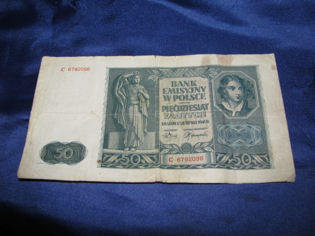 banknot 50 zł Polska 1941 r