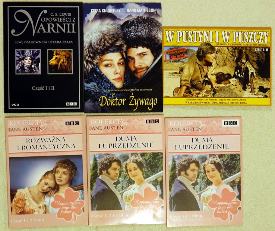 Kolekcja/zestaw filmów VCD VideoCD