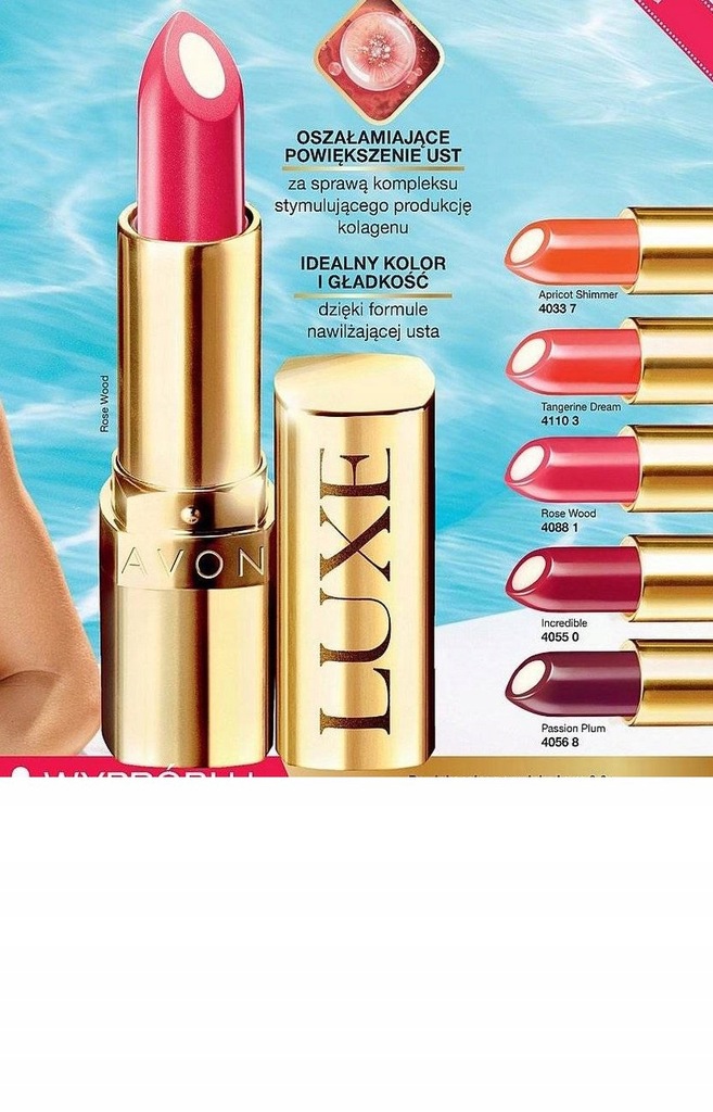 Avon - Powiększająca szminka Luxe Rose Wood