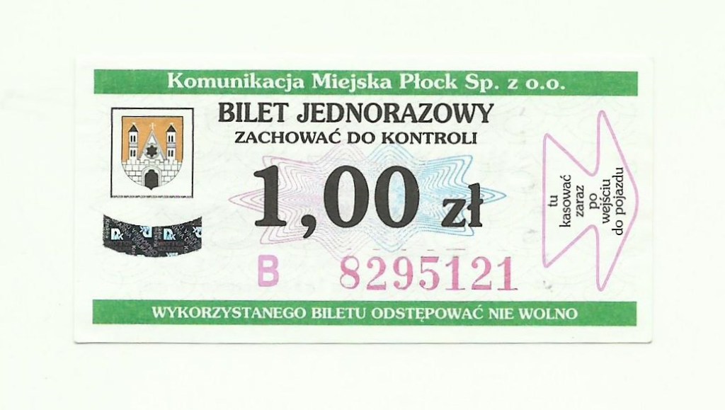 K.M. Płock bilet jednorazowy (1)