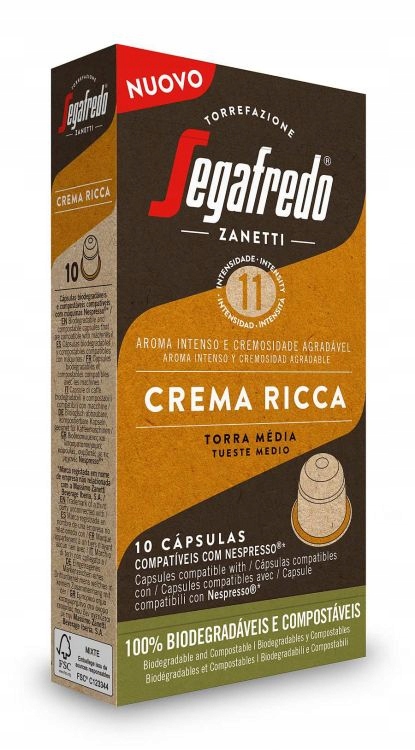 Segafredo Crema Ricca Eko kapsułki do Nespresso