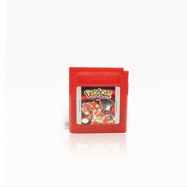 Nintendo GB GBC Game Card Classic Pokémon Czerwon