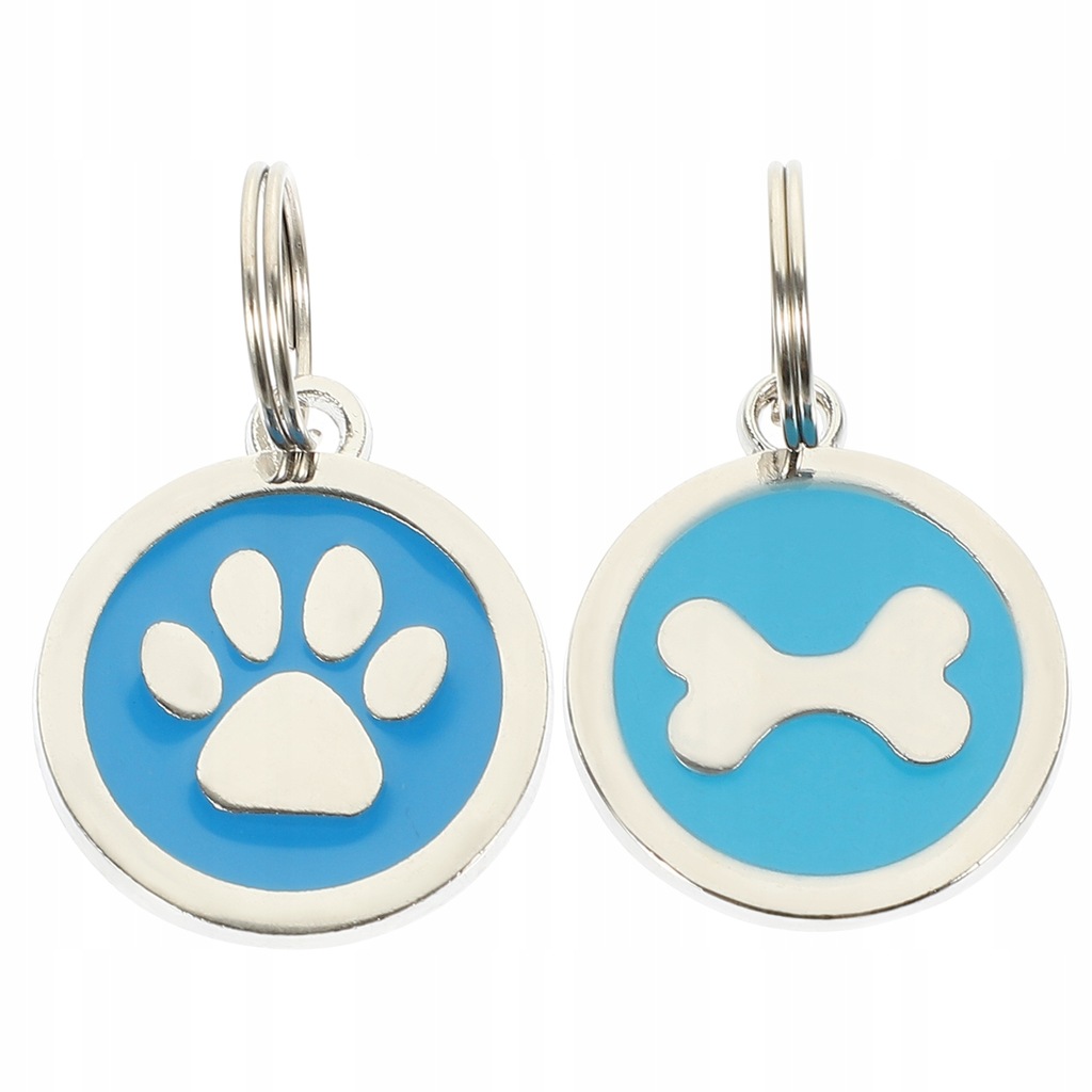 Dog ID Tag Sturdy Pet Accessory Custom Card 2 Pcs