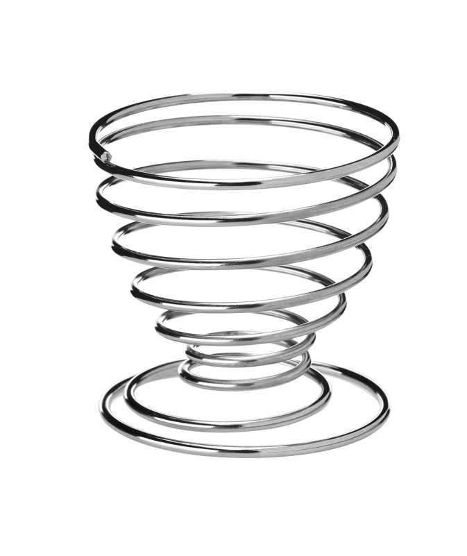 PODSTAWKA POD JAJKO SPRĘŻYNA STAL SREBRNA 5X5X5