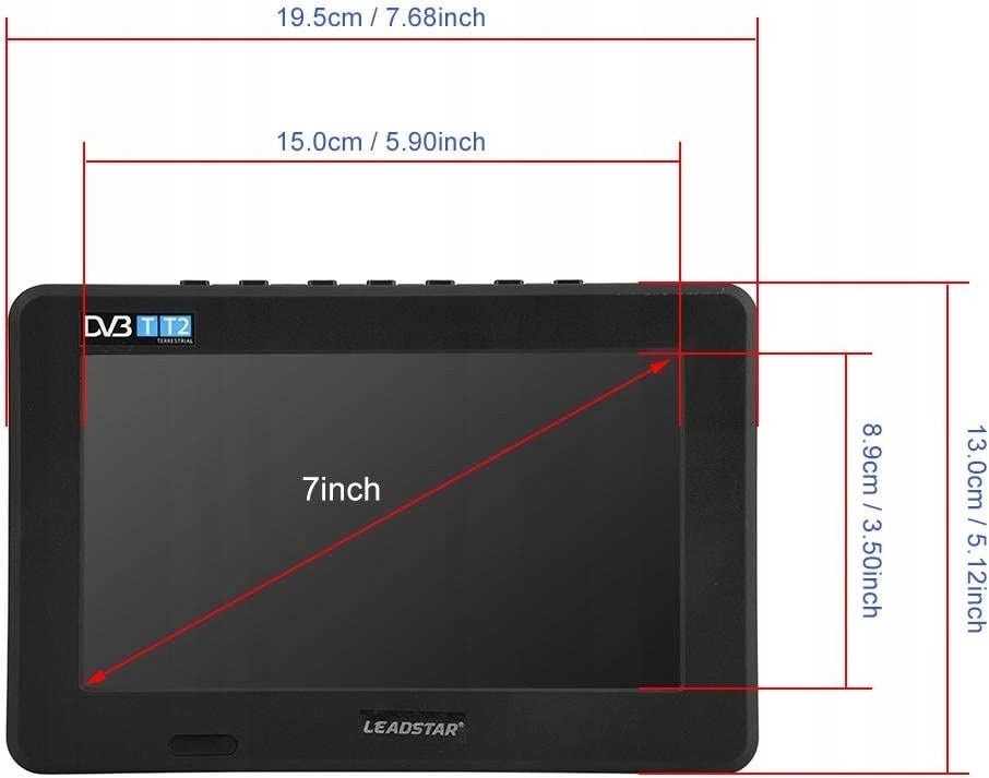 Купить Портативный телевизор с диагональю 7 дюймов для дома/автомобиля.: отзывы, фото, характеристики в интерне-магазине Aredi.ru