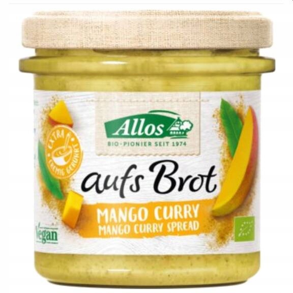 pasta kremowa z MANGO i CURRY b/g bio 140g - Allos