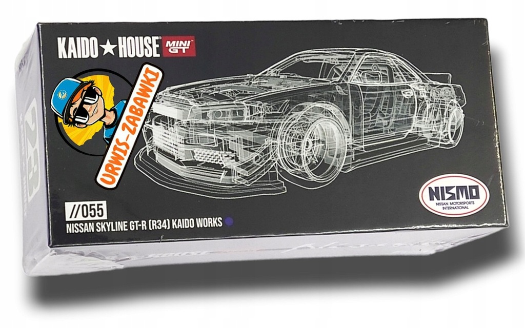 Johnny's - りん Mini GT 1:64 - Nissan Skyline GT-R (R34) Kaido Works V3