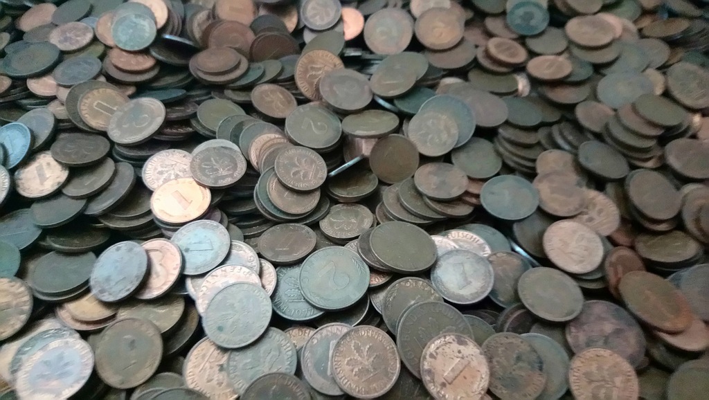 Купить Германия 1 и 2 пф — набор монет весом 0,250 кг.: отзывы, фото, характеристики в интерне-магазине Aredi.ru