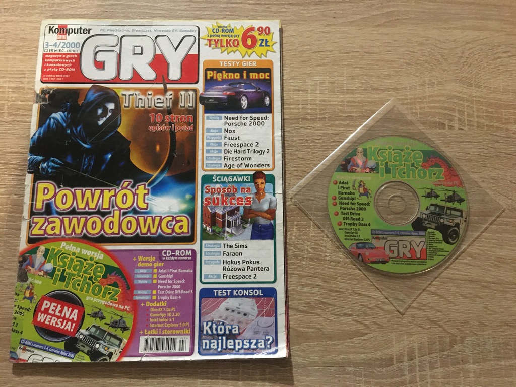 Komputer świat Gry 3-4/2000 Książę i Tchórz Gry PC